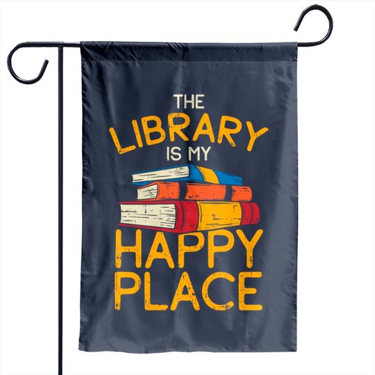 Discover Library Books Reading Garden Flags