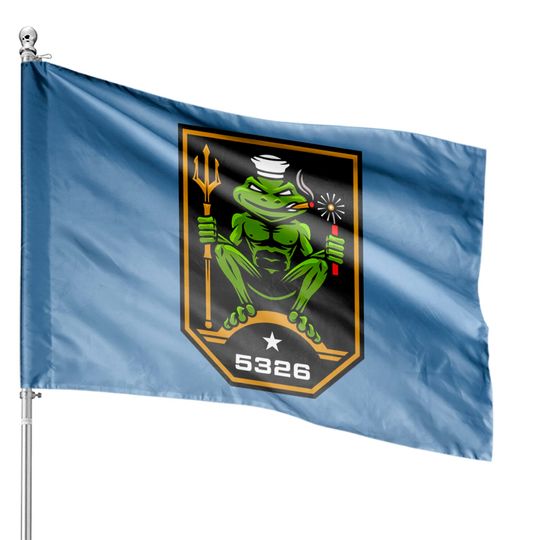 Discover US Navy SEAL Freddie Frog 5326 House Flags