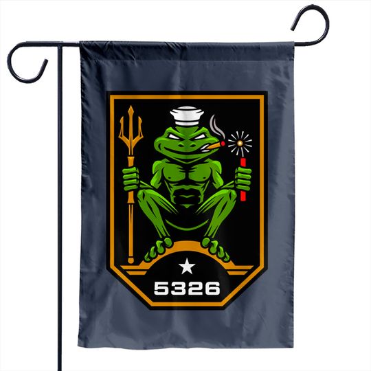 Discover US Navy SEAL Freddie Frog 5326 Garden Flags