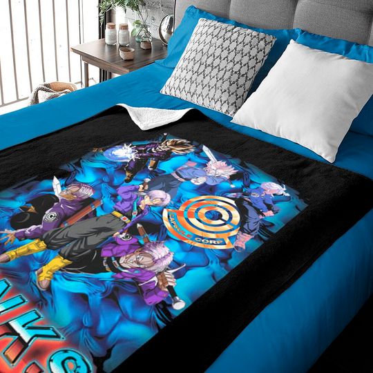 Discover Vintage Dragon Ball Z Trunks Baby Blankets