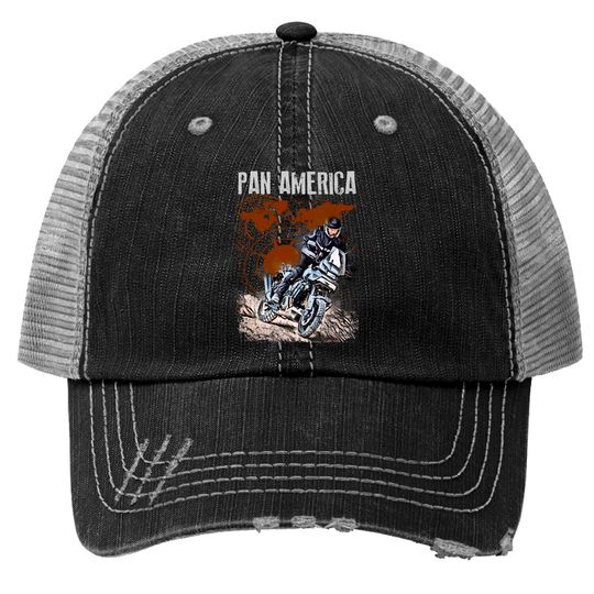 Discover Pan America 1250 Motorcycle Big Trail 2022 Premium Trucker Hats