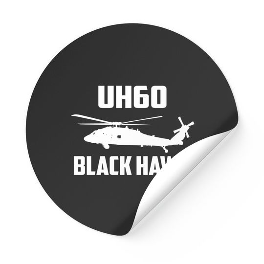 Discover UH60 black hawk Military Stickers