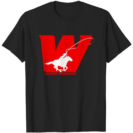 Discover Defunct - Calgary Wranglers Hockey - Canada - T-Shirt