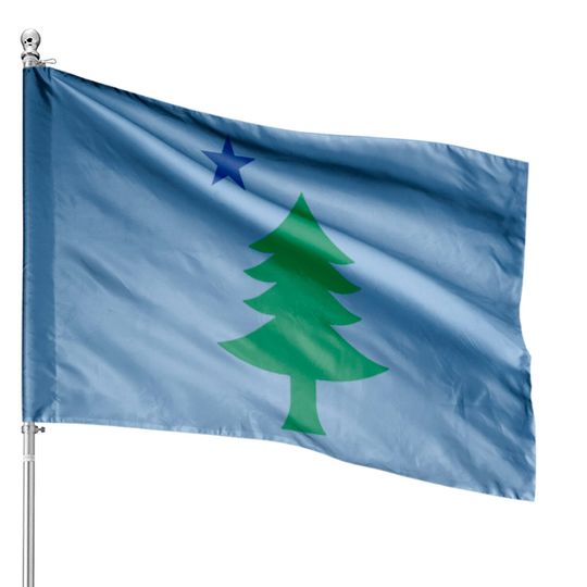 Discover Maine Flag Pride Pine Tree State House Flags