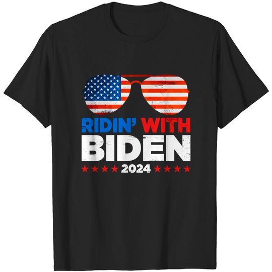 Discover Ridin' With Biden Joe Biden 2024 Election For Pres T-shirt