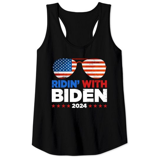 Discover Ridin' With Biden Joe Biden 2024 Election For Pres Tank Tops