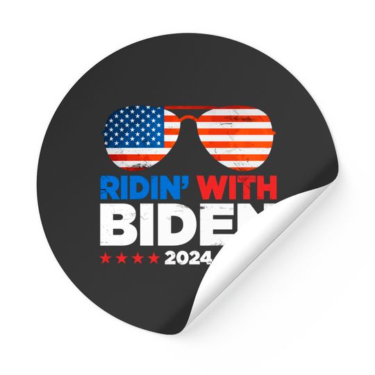 Discover Ridin' With Biden Joe Biden 2024 Election For Pres Stickers