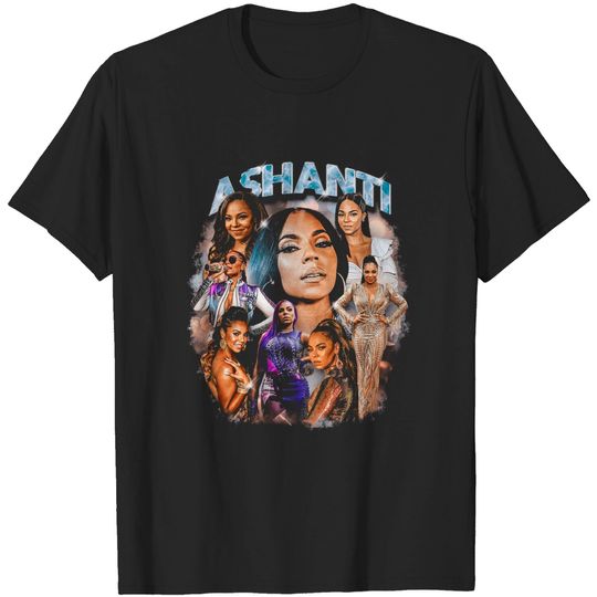 Discover 90s Vintage Style Ashanti Bootleg Rap Tee