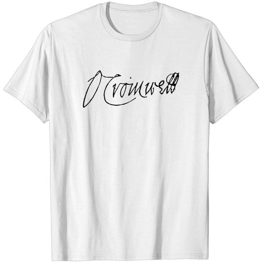 Discover Oliver Cromwell Signature T-shirt