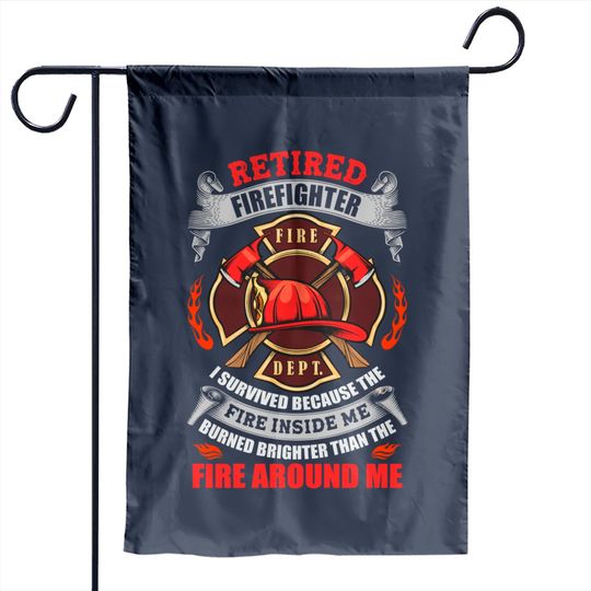 Discover Retired Firefighter Garden Flags