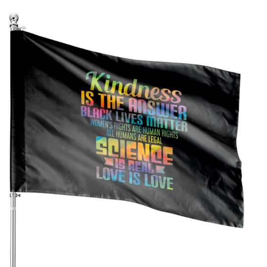 Discover Science Is Real - Love Is Love House Flags