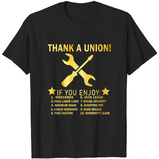 Discover Thank A Union - Labor day gift idea cold color T-shirt