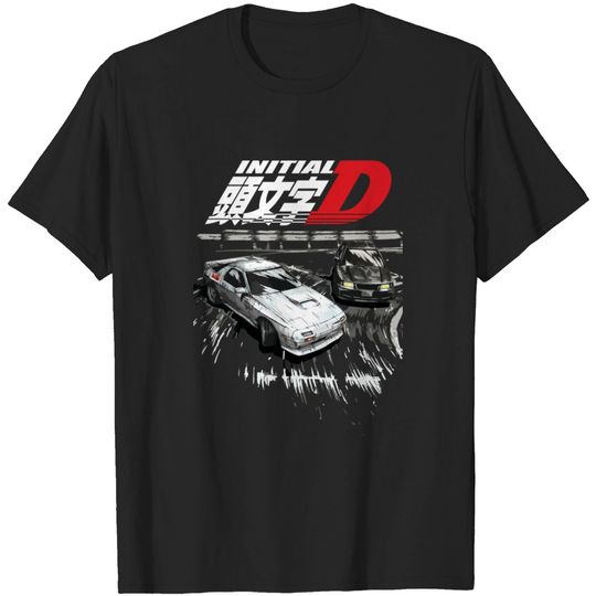 Discover Initial D - Mountain Drift Racing Tandem EVO iii vs FC rx-7 - Initial D - T-Shirt