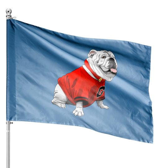 Discover English Bulldog Dog UGA Bulldog Classic House Flags