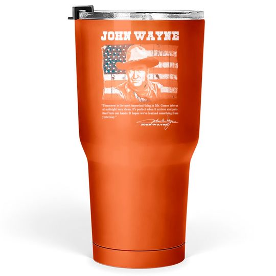 Discover John Wayne - Awesome John Wayne american flag te Tumblers 30 oz