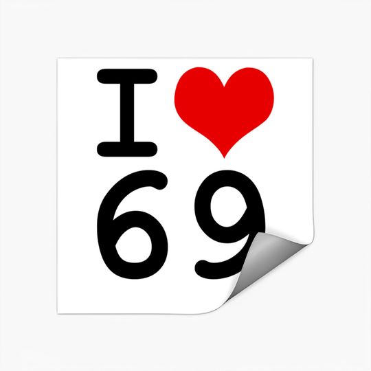 Discover i love 69 by wam Stickers