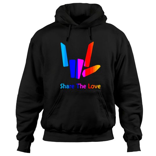 Discover Share The Love Merch For Kids And Youth Back Side Hoodies