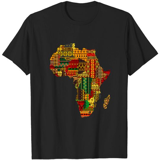 Discover Africa Continent Red Green Yellow Rasta Reggae Jah T-shirt