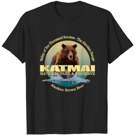 Discover Katmai National Park (bear) - Katmai National Park - T-Shirt