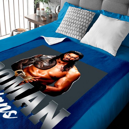 Discover Roman Reigns Black Graphic Baby Blankets