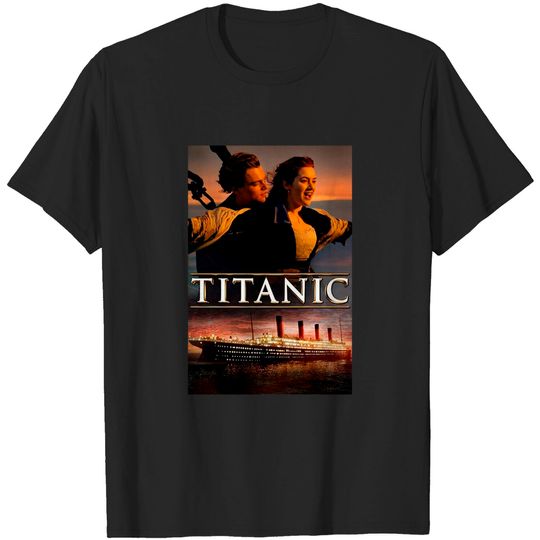 Discover Titanic Movie Kate Winslet And Leonardo DiCaprio T-Shirt, Titanic Shirt, Jack & Rose Shirt, Movie Shirt, 90s Shirt, Vintage Shirt