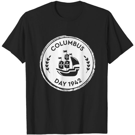 Discover Columbus Day USA America Holiday Christopher Ship T-shirt