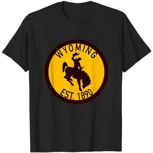 Discover Wyoming Established 1890 - Wyoming Cowboys - T-Shirt