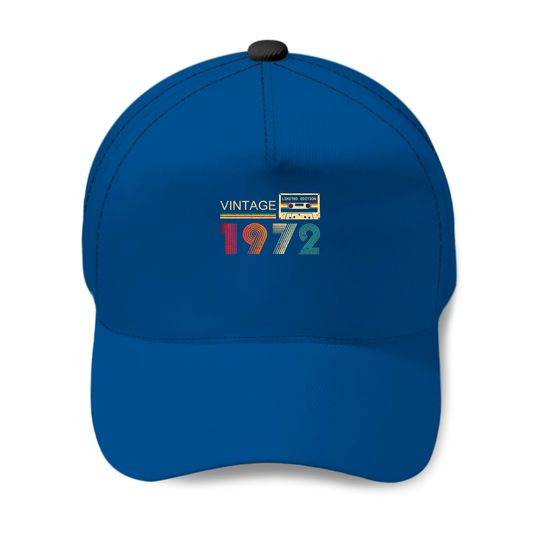 Discover 50th Birthday Baseball Caps Vintage 1972 for Men 50th Birthday Gifts