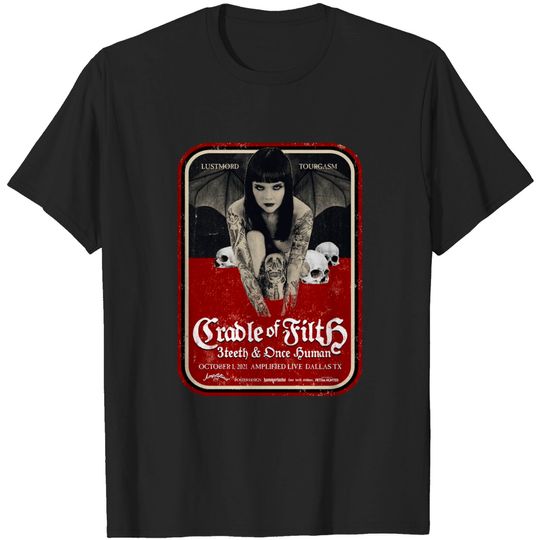 Discover Cradle of Filth Gig Poster - Cradle Of Filth - T-Shirt