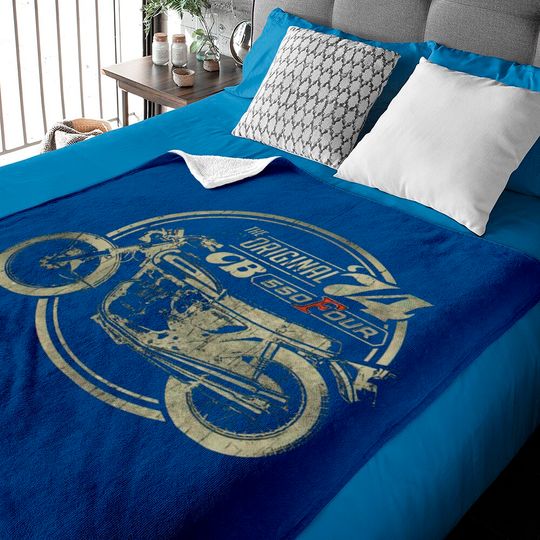 Discover The Original CB550 Four - Motorcycle Racing - Baby Blankets