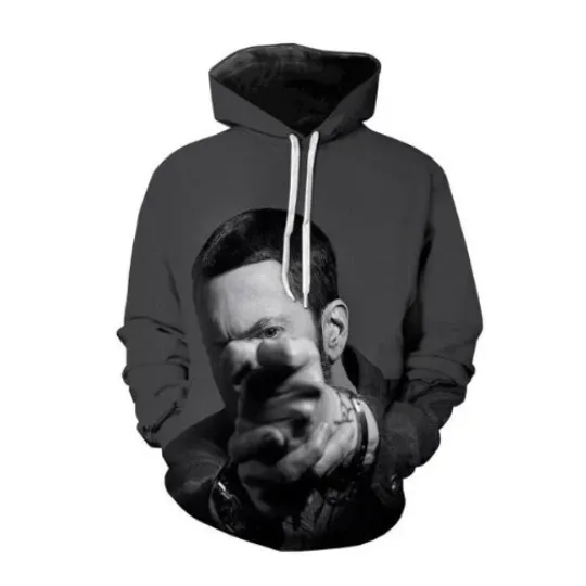 Discover 3D Eminem Hoodie - Slim Shady Rapper Apparel