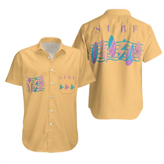 Discover SURF Shirt Yellow Mike Wheeler Hawaiian shirt