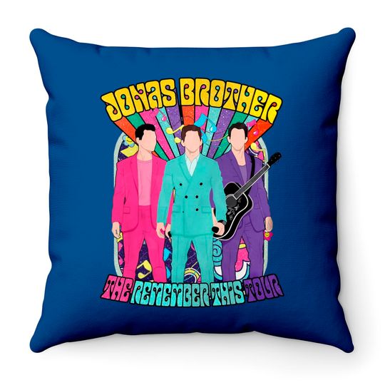 Discover Jonas Brother Throw Pillows - Vintage 90s Style Throw Pillows