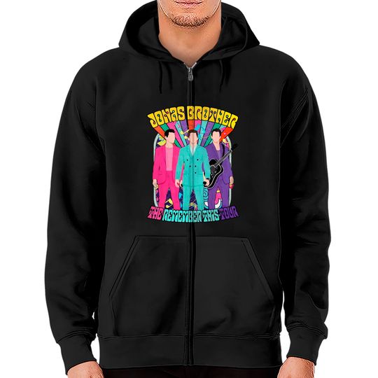 Discover Jonas Brother Zip Hoodies - Vintage 90s Style Zip Hoodies