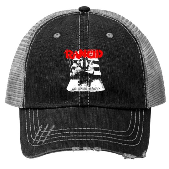 Discover Rancid And Out Come The Wolves Official Merchandis Trucker Hats