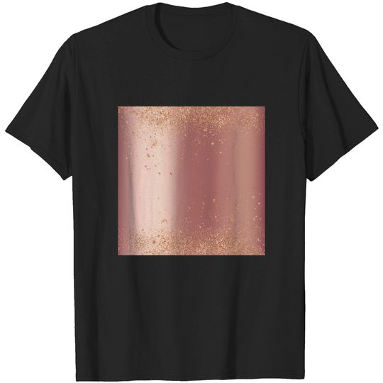 Discover Glamorous Rose Gold Glitter T-shirt