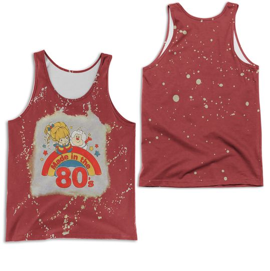 Discover Bleached Rainbow Brite Made in the 80's 3D Tank top