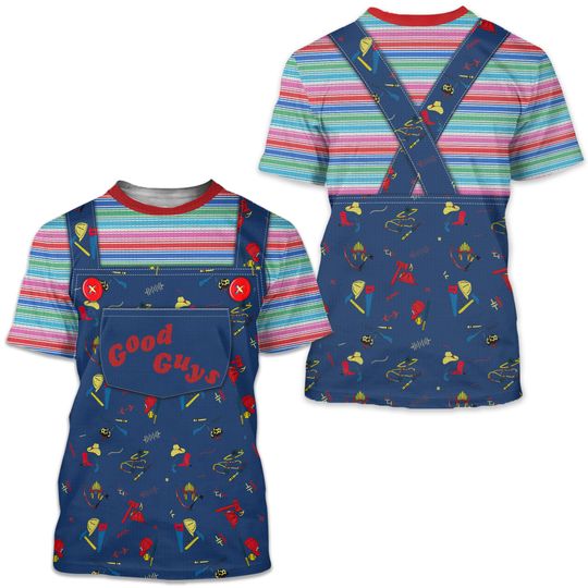 Discover Chucky Costume Halloween Cosplay shirt
