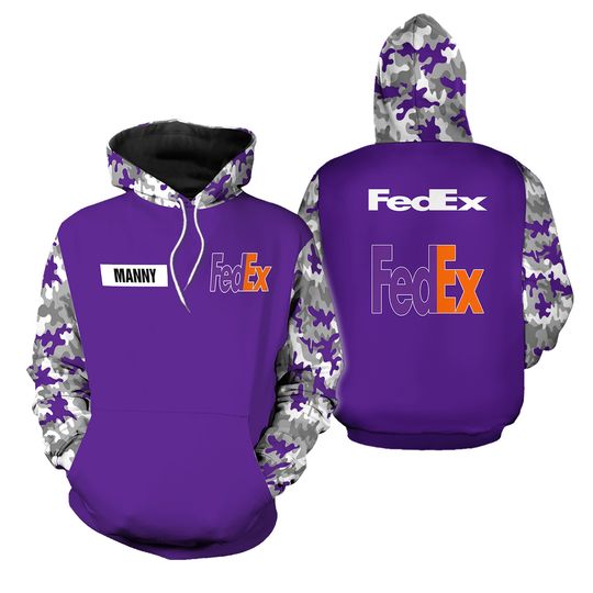 Discover Fedex purple camo 3D Hoodie