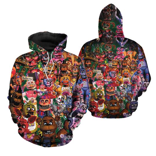 Discover Five Nights at Freddy's 3D Printed Hoodie