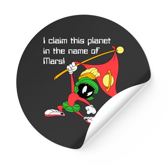 Discover MARVIN THE MARTIAN™ Claiming Planet Stickers