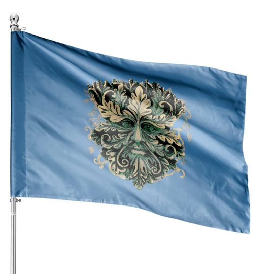 Discover The Green Man House Flags