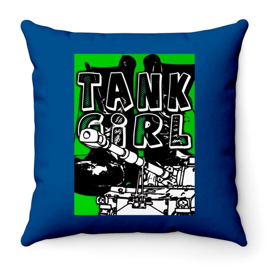 Discover Tank Girl Exclusive Edition Throw Pillows Meme Gift Throw Pillow Aesthetic Gamer Cult Movie