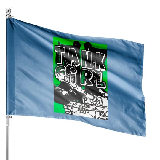 Discover Tank Girl Exclusive Edition House Flags Meme Gift House Flag Aesthetic Gamer Cult Movie