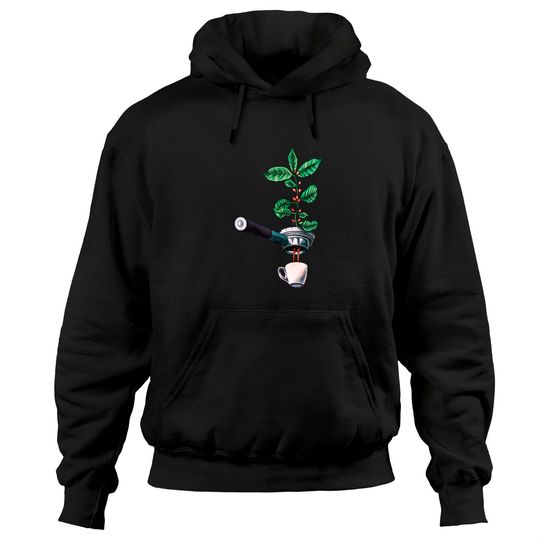 Discover Coffee Plant Tshirt Espresso Barista Hoodies