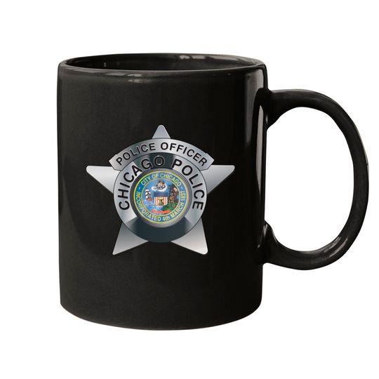 Discover Chicago Pollice badge - Chicago Police - Mugs