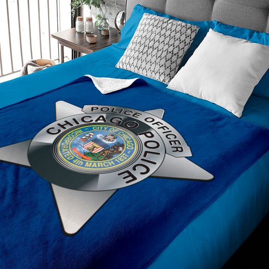 Discover Chicago Pollice badge - Chicago Police - Baby Blankets