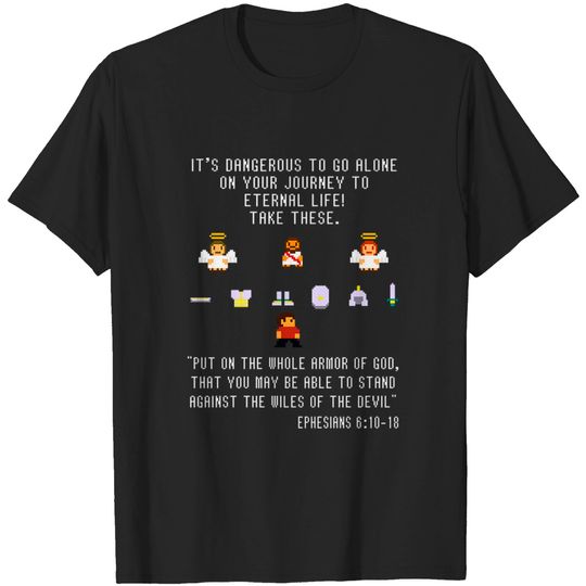 Discover 8 Bit Armor of God - Christian Apparel - T-Shirt