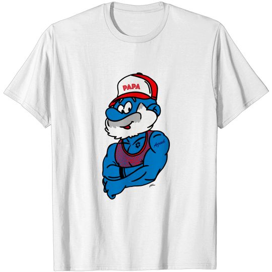 Discover Papa - Smurf - T-Shirt