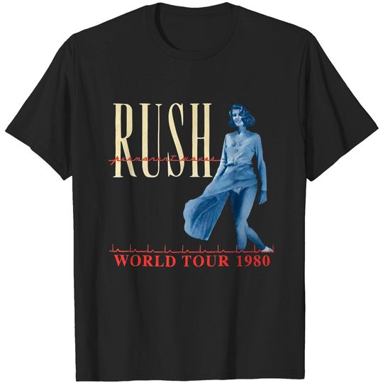 Discover RUSH band tshirt, Vintage Rush world tour 1980 tshirt